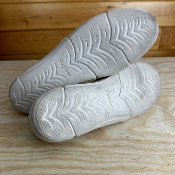 Skechers Shoes Womens 10 Slip On Sneakers Tan Comfort Round Toe Low 100414 - Picture 6 of 6